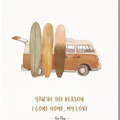 Poster A4 | Surfboards quote