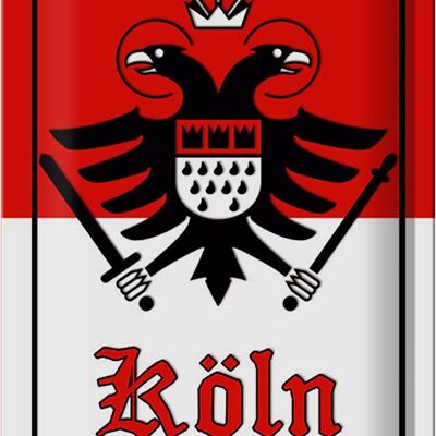 Metal sign coat of arms 20x30cm Cologne city coat of arms city