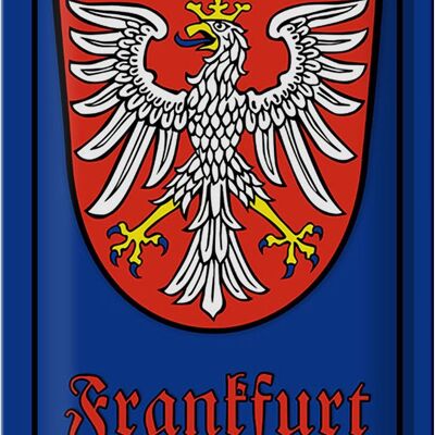 Targa in metallo stemma 20x30 cm Stemma della città di Francoforte