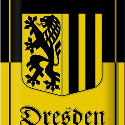 Metal sign coat of arms 20x30cm Dresden city coat of arms city