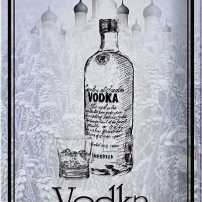 Cartel de chapa 20x30cm 1925 Vodka importado