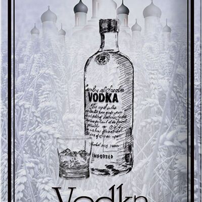 Blechschild 20x30cm 1925 Vodka imported