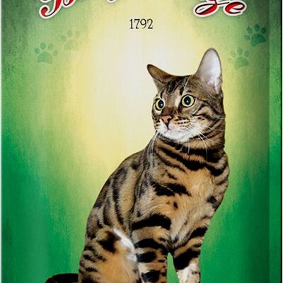 Tin sign cat 20x30cm Bengal cat 1792 wall decoration