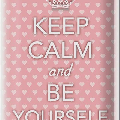 Blechschild Spruch 20x30cm Keep Calm and be yourself