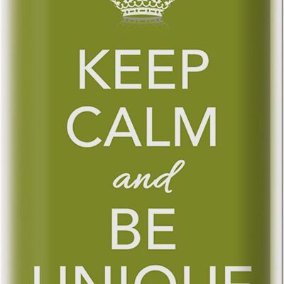 Blechschild Spruch 20x30cm Keep Calm and be unique