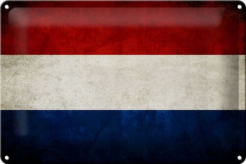 Blechschild Flagge 30x20cm Niederlande Holland Fahne