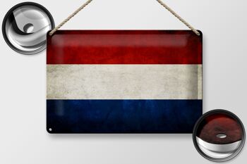 Drapeau en étain 30x20cm, drapeau des pays-bas et de la hollande 2