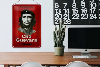 Plaque en tôle rétro 20x30cm Commandant Che Guevara 1928-1967 3