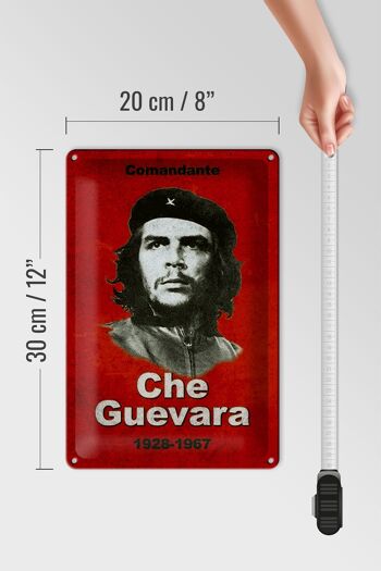 Plaque en tôle rétro 20x30cm Commandant Che Guevara 1928-1967 4