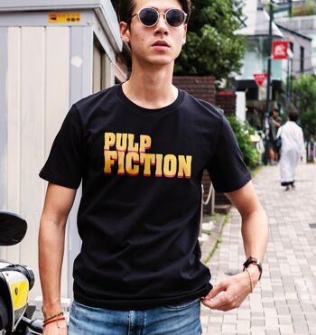 T-shirt Logo Pulp Fiction - T-shirt Typo Tarantino 1