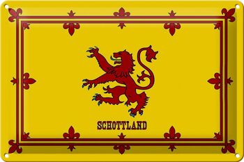 Drapeau en étain 30x20cm, armoiries royales d'Écosse 1