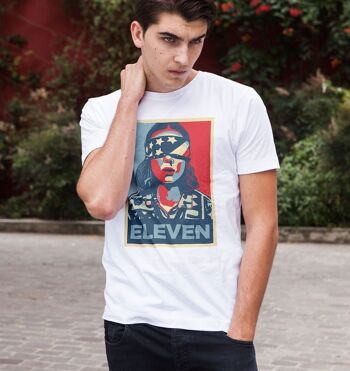 T-shirt Eleven Bandeau - T-shirt Stranger Things Street Art 3