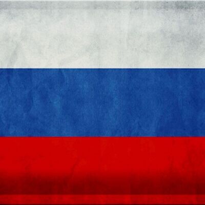 Bandera de cartel de hojalata, 30x20cm, bandera de Rusia, bandera de Rusia