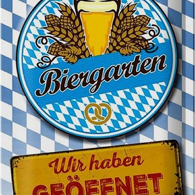 Blechschild Bayern 20x30cm Biergarten wir haben geöffnet