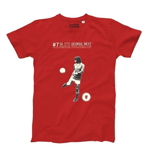 T-shirt George Best - Tshirt football - Coton Bio
