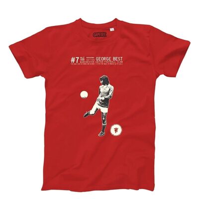 Camiseta George Best - Camiseta de fútbol - Algodón orgánico