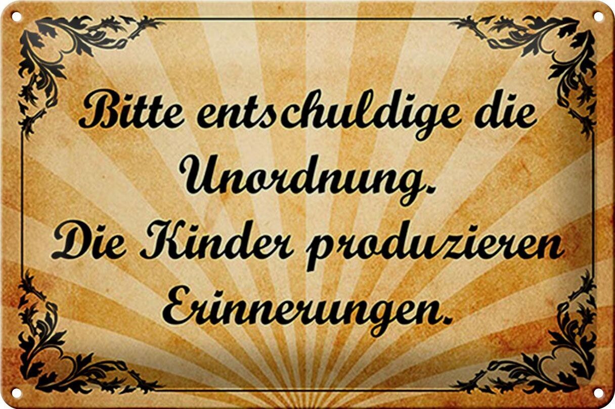 Targa in latta con scritta 30x20 cm Per favore, chiarisci il caos