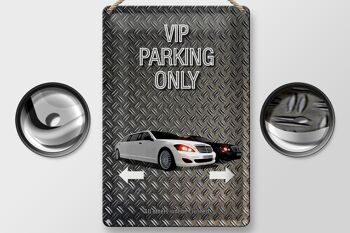 Panneau en étain indiquant 20x30cm Parking VIP parking uniquement 2