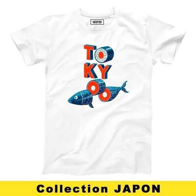 T-shirt Riso Tokyo - Grafica, Giappone, Sushi