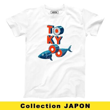 T-shirt Riso Tokyo - Graphique, Japon, Sushi 1