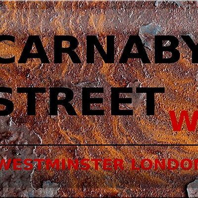 Blechschild London 30x20cm Westminster Carnaby Street W1