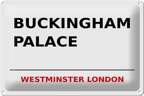 Blechschild London 30x20cm Street Buckingham Palace
