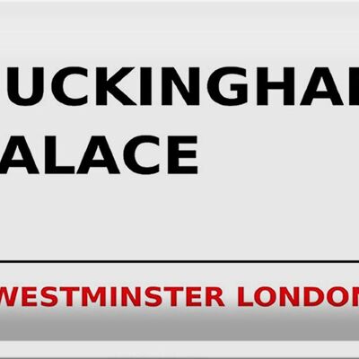 Blechschild London 30x20cm Street Buckingham Palace