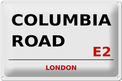 Blechschild London 30x20cm Columbia Road E2