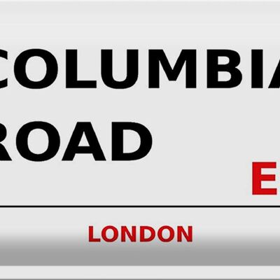 Blechschild London 30x20cm Columbia Road E2