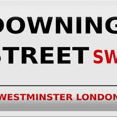 Blechschild London 30x20cm Westminster downing Street SW1