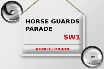 Plaque en tôle Londres 30x20cm Royale Horse Guards Parade SW1 2