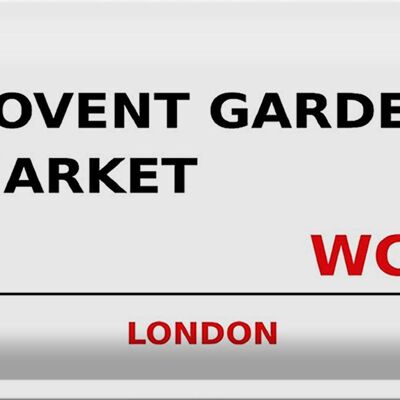 Blechschild London 30x20cm Covent Garden Market WC2