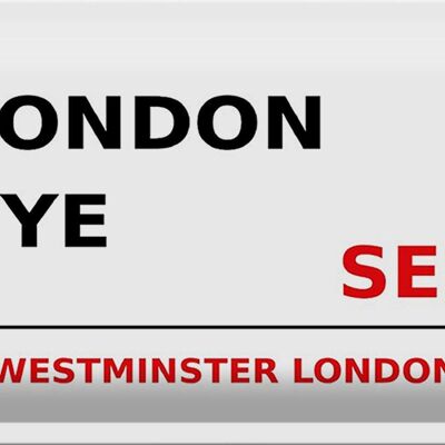 Cartel de chapa Londres 30x20cm Westminster London Eye SE1