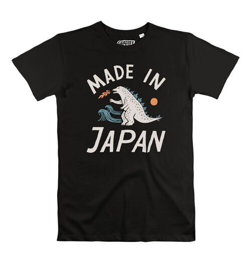 T-shirt Made In Japan - Tshirt illustré Japon et Godzilla