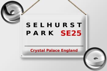 Plaque en tôle Londres 30x20cm Angleterre Selhurst Park SE25 2