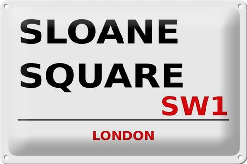 Blechschild London 30x20cm Sloane Square SW1