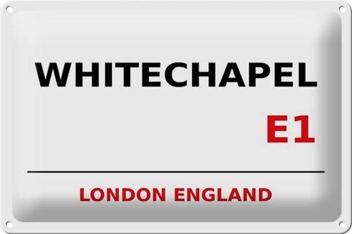 Blechschild London 30x20cm England Whitechapel E1