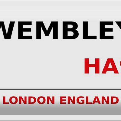 Blechschild London 30x20cm England Wembley HA9