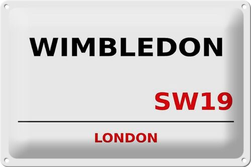 Blechschild London 30x20cm Wimbledon SW19