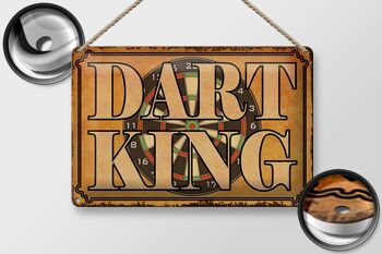 Plaque en tôle disant 30x20cm Décoration murale Dart King 2