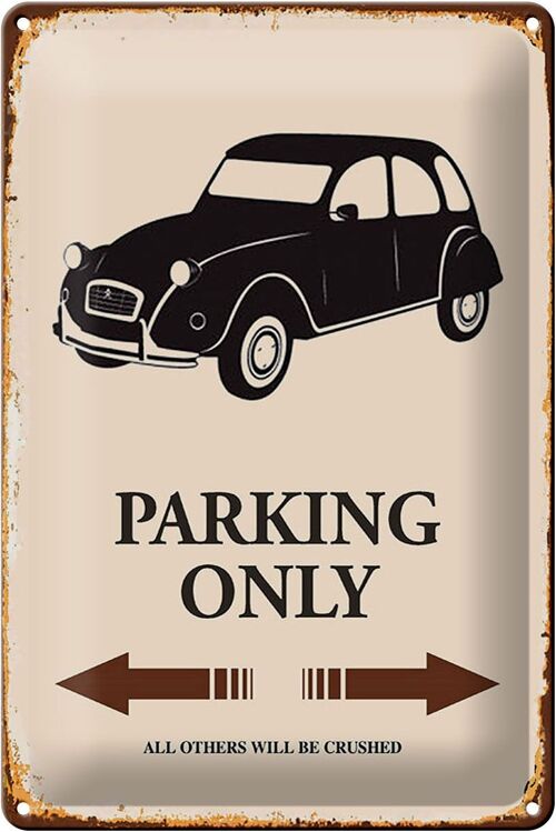 Blechschild Spruch 20x30cm Auto Parking only all others