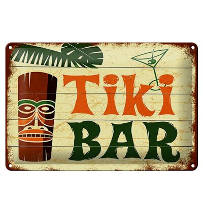 Blechschild Spruch 30x20cm TIKI Bar Cocktail