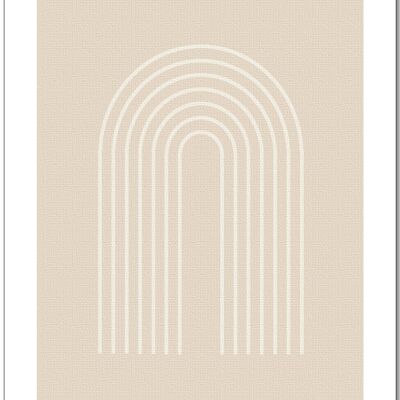 Affiche 30x40 | Beige arc-en-ciel