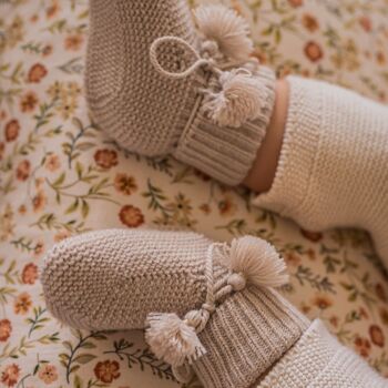 Chaussons bébé perle 2