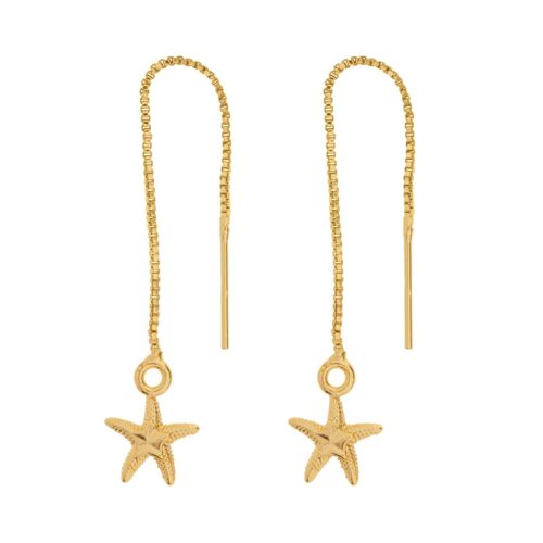Signe - Starfish Chain Earrings
