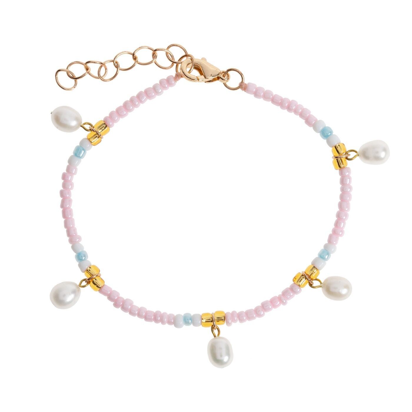 Fanny - Bracciale estivo con perle e perline colorate