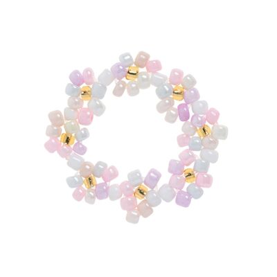 Elsa - Flower Pastel Bead Ring
