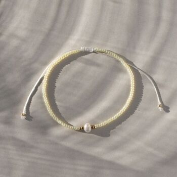 Perle Alba avec bracelet en macramé perle 3