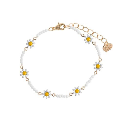 Astrid - Flower Daisy Enamel Bracelet