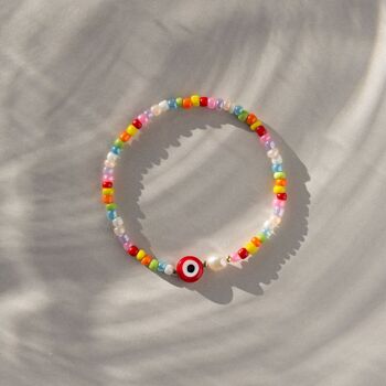 Suzy - Bracelet de perles et perles colorées Evil Eye 3